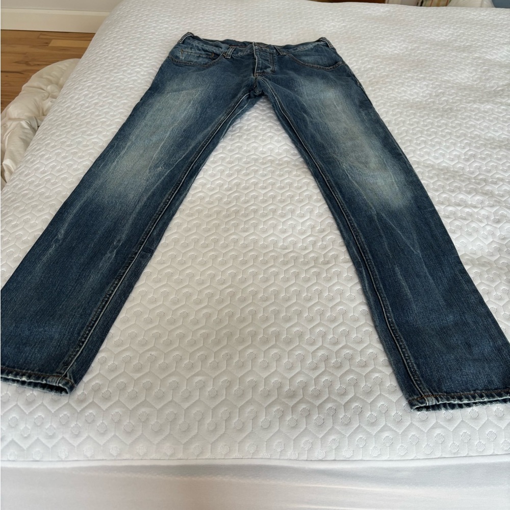 Armani Jeans Blue Straight-Leg Vintage Denim